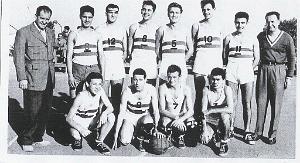 PMO BASKET P.M.O 1954 55 EQUIPE PREMIERE N01